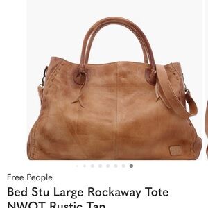 Bed Stu Large Rockaway Tote NWOT Rustic Tan